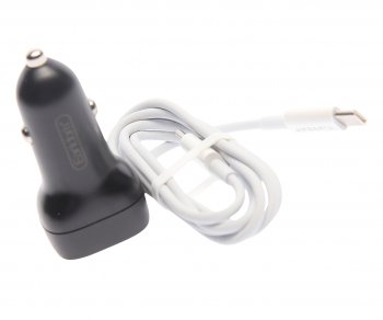 619 р. Устройство зарядное в прикуриватель 1USB + 1 Type C 12V кабель USB Type C EARLDOM EARLDOM es-cc2c black  с доставкой в г. Вологда. Увеличить фотографию 2