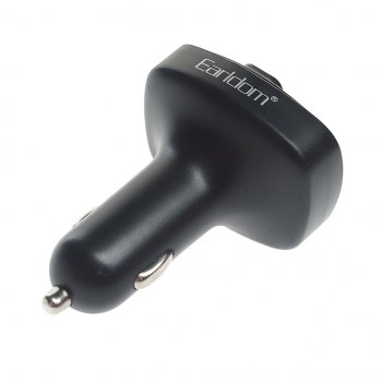 899 р. Устройство зарядное в прикуриватель с трансмиттером (bluetooth,hands free) EARLDOM EARLDOM et-m71 black  с доставкой в г. Вологда. Увеличить фотографию 2