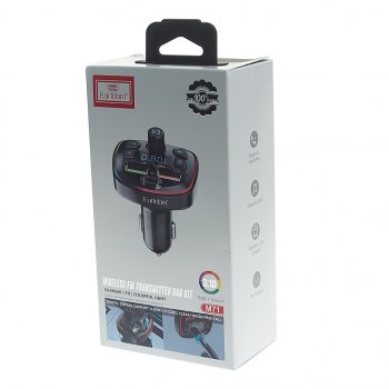 899 р. Устройство зарядное в прикуриватель с трансмиттером (bluetooth,hands free) EARLDOM EARLDOM et-m71 black  с доставкой в г. Вологда. Увеличить фотографию 4