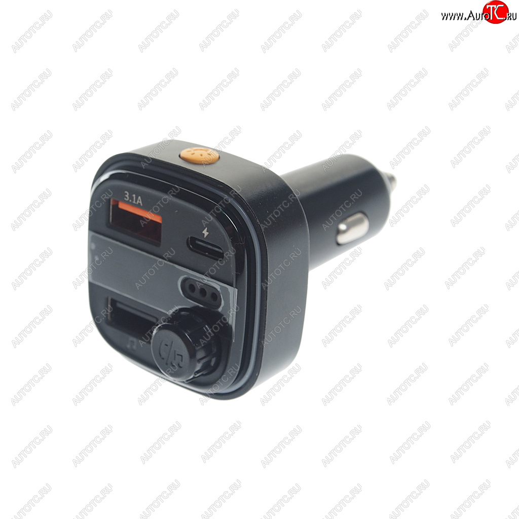 899 р. Устройство зарядное в прикуриватель с трансмиттером (bluetooth,hands free) EARLDOM EARLDOM et-m83 black  с доставкой в г. Вологда