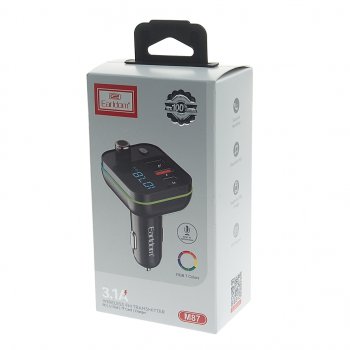 859 р. Устройство зарядное в прикуриватель с трансмиттером (bluetooth,hands free) EARLDOM EARLDOM et-m87 black  с доставкой в г. Вологда. Увеличить фотографию 4