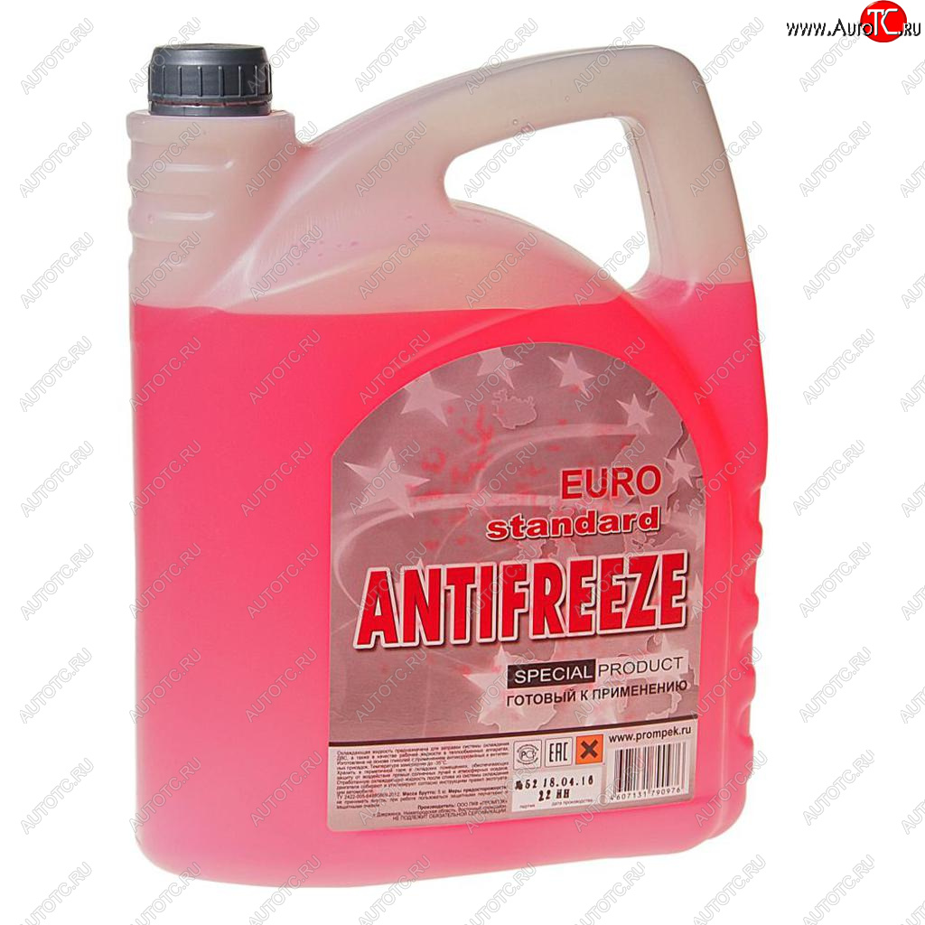 899 р. Антифриз красный -35C 5л EURO STANDARD EURO STANDARD eurored5  с доставкой в г. Вологда