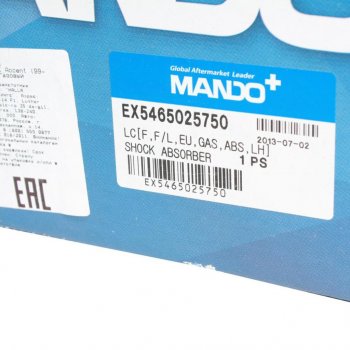 6 199 р. Амортизатор HYUNDAI Accent (99-) передний левый газовый MANDO MANDO ex5465025750  с доставкой в г. Вологда. Увеличить фотографию 3