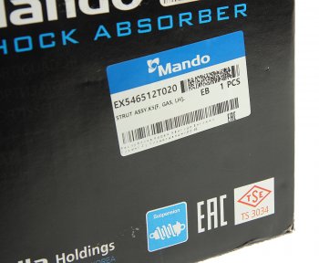 9 249 р. Амортизатор HYUNDAI Sonata (10-) KIA Optima (10-) передний левый газовый MANDO MANDO ex546512t020 MANDO ex546512t020  с доставкой в г. Вологда. Увеличить фотографию 6