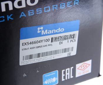 5 079 р. Амортизатор KIA Rio (12-) передний правый газовый MANDO MANDO ex546604y100 MANDO ex546604y100  с доставкой в г. Вологда. Увеличить фотографию 5