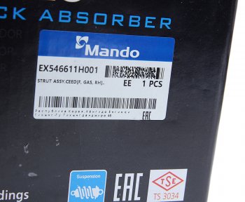 4 999 р. Амортизатор KIA Ceed (06-) передний правый газовый MANDO MANDO ex546611h001  с доставкой в г. Вологда. Увеличить фотографию 6
