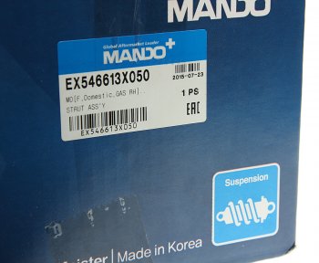 4 999 р. Амортизатор HYUNDAI Elantra (12-) передний правый газовый MANDO MANDO ex546613x050  с доставкой в г. Вологда. Увеличить фотографию 4