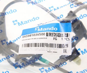 1 599 р. Датчик АБС HYUNDAI Grandeur (12-),Azera (12-) колеса переднего левого MANDO MANDO ex598103v500 MANDO ex598103v500  с доставкой в г. Вологда. Увеличить фотографию 2
