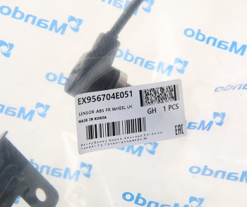 849 р. Датчик АБС KIA Bongo 3 (14-) (2.5-A2) (2WD) колеса переднего левого MANDO MANDO ex956704e051  с доставкой в г. Вологда. Увеличить фотографию 2