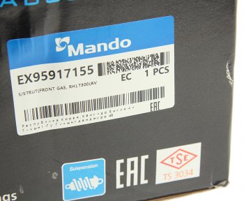 8 949 р. Амортизатор CHEVROLET Aveo (12-) (1.6) передний правый газовый MANDO MANDO ex95917155  с доставкой в г. Вологда. Увеличить фотографию 6
