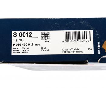1 239 р. Фильтр воздушный OPEL Astra (04-) BOSCH BOSCH f026400012 BOSCH f026400012  с доставкой в г. Вологда. Увеличить фотографию 4