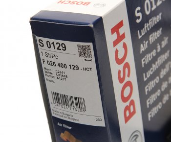 1 139 р. Фильтр воздушный MAZDA 3,5 (03-) (1.8/2.0) BOSCH BOSCH f026400129 BOSCH f026400129  с доставкой в г. Вологда. Увеличить фотографию 2