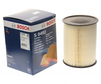 1 099 р. Фильтр воздушный FORD Focus 2,3,Kuga (08-) VOLVO S40 (07-) (круглый) BOSCH BOSCH f026400492  с доставкой в г. Вологда. Увеличить фотографию 2