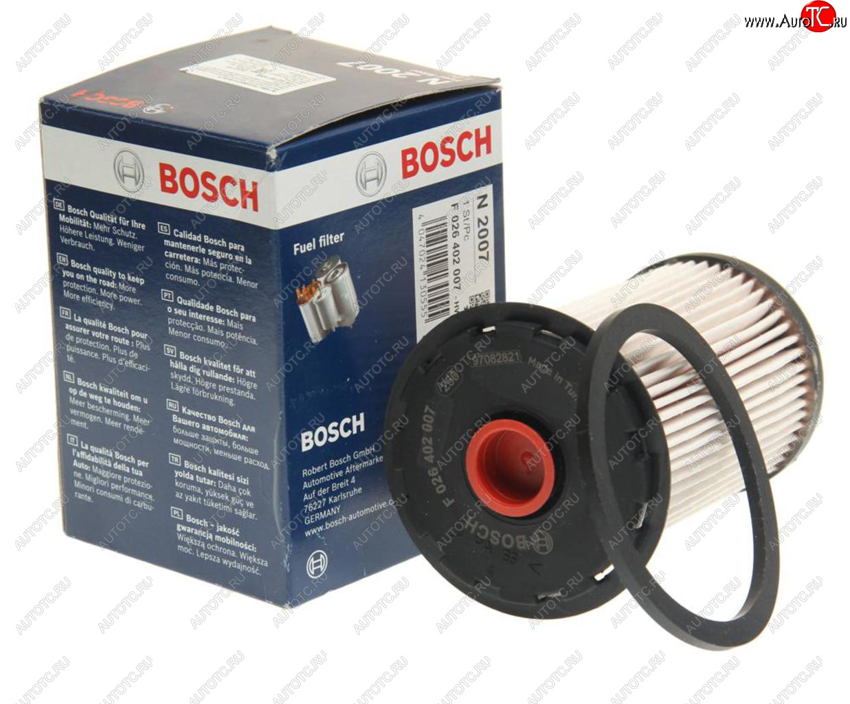 1 499 р. Фильтр топливный FORD Focus,C-Max,Focus 2,Galaxy 2 (1.8) (TDCI) BOSCH BOSCH f026402007  с доставкой в г. Вологда