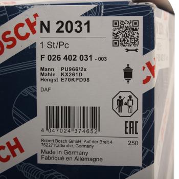 1 659 р. Фильтр топливный DAF XF BOSCH BOSCH f026402031  с доставкой в г. Вологда. Увеличить фотографию 3
