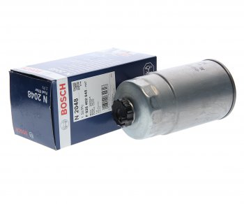 1 769 р. Фильтр топливный HYUNDAI Verna,Getz,Starex H-1,Matrix,Santa Fe (дв.В4CB) (CRDI) BOSCH BOSCH f026402048 BOSCH f026402048  с доставкой в г. Вологда. Увеличить фотографию 2