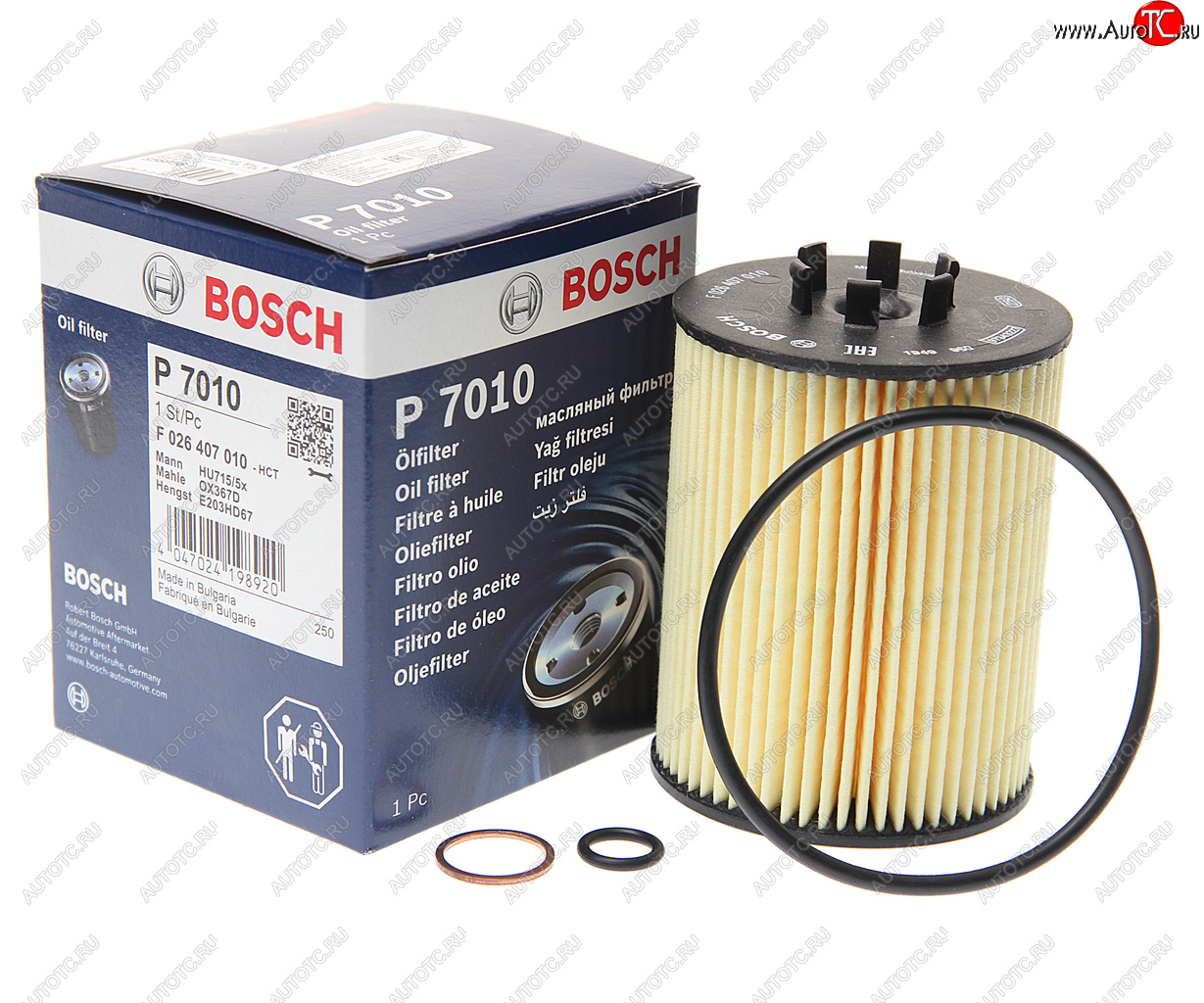 889 р. Фильтр масляный BMW 5 (E60),7 (E65),X5 (E53) BOSCH BOSCH f026407010 BOSCH f026407010  с доставкой в г. Вологда