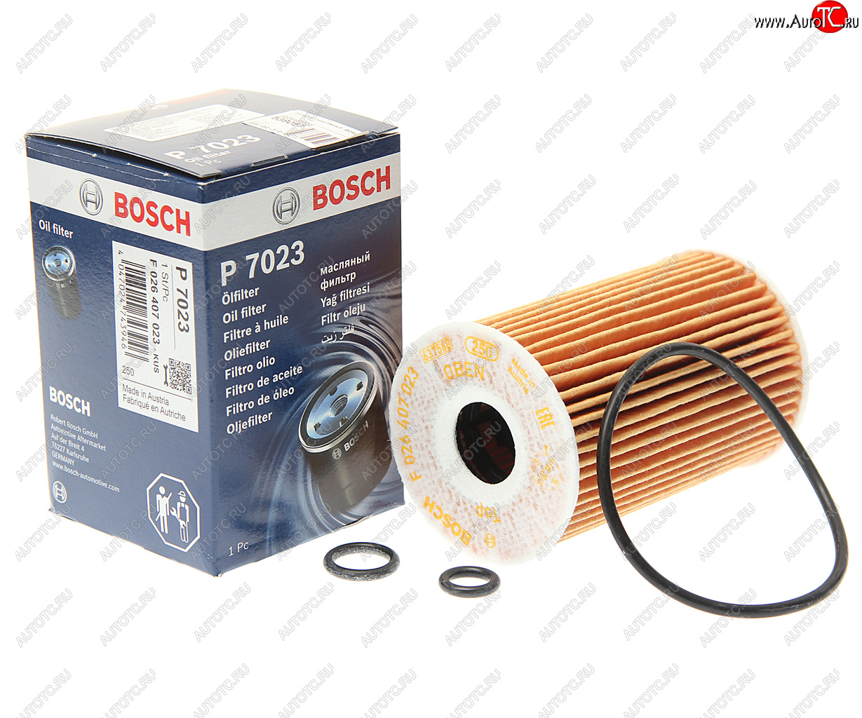 399 р. Фильтр масляный VW Golf 5,Tiguan,Passat AUDI A3 BOSCH BOSCH f026407023 BOSCH f026407023  с доставкой в г. Вологда