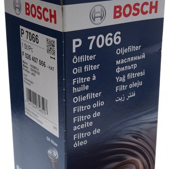 1 149 р. Фильтр масляный VW Touareg (04-) AUDI (07-) (2.7/3.0/4.2 TDI) PORSHE Cayenne (3.0 TDI) BOSCH BOSCH f026407066 BOSCH f026407066  с доставкой в г. Вологда. Увеличить фотографию 2