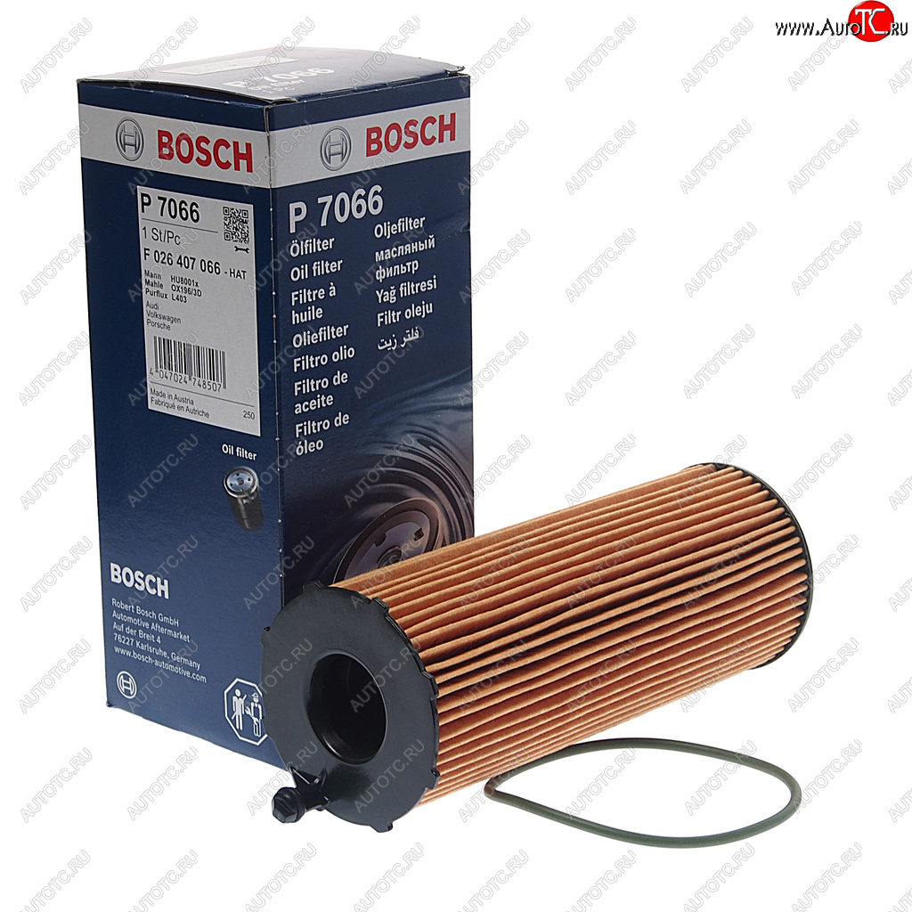 1 149 р. Фильтр масляный VW Touareg (04-) AUDI (07-) (2.7/3.0/4.2 TDI) PORSHE Cayenne (3.0 TDI) BOSCH BOSCH f026407066 BOSCH f026407066  с доставкой в г. Вологда