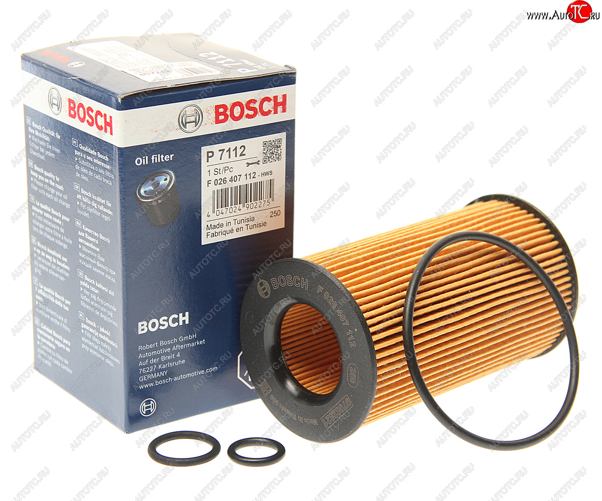 759 р. Фильтр масляный MERCEDES C,E,S,ML,G,Sprinter (M112,M113) LAND ROVER Range Rover BOSCH BOSCH f026407112  с доставкой в г. Вологда