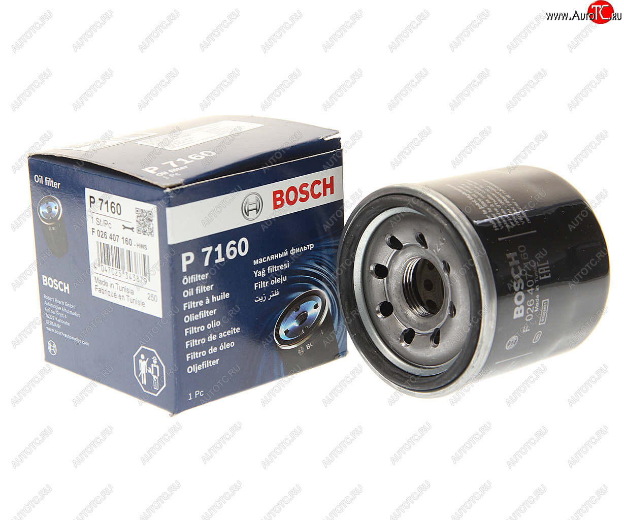 669 р. Фильтр масляный MAZDA 3,6,CX-5 BOSCH BOSCH f026407160  с доставкой в г. Вологда