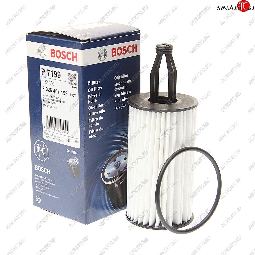 1 049 р. Фильтр масляный MERCEDES C (W203,W204) (11-) BOSCH BOSCH f026407199  с доставкой в г. Вологда