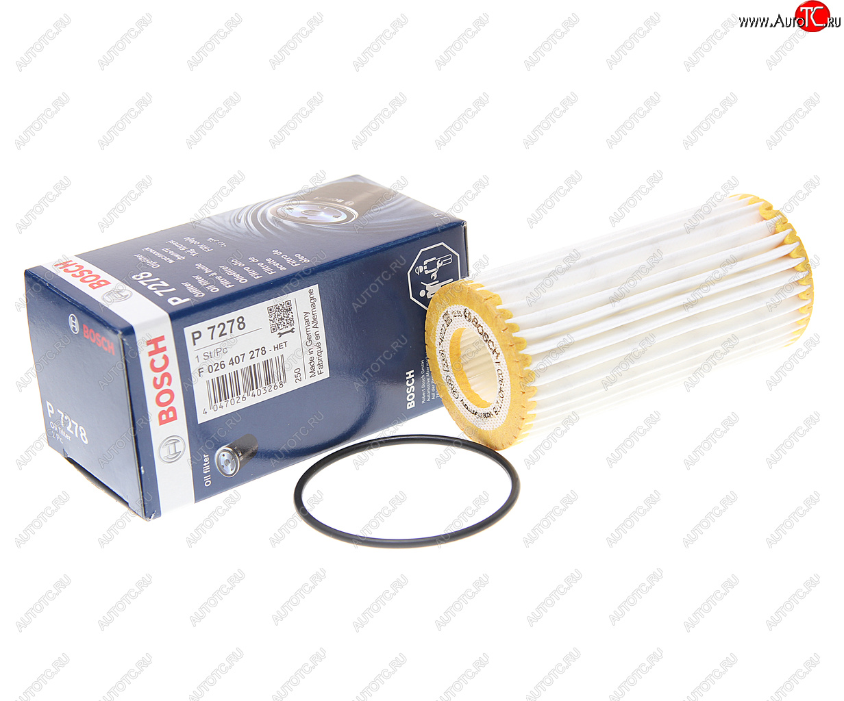 1 079 р. Фильтр масляный VW AUDI SEAT SKODA (12-) (1.82.0 TSITFSI) BOSCH BOSCH f026407278  с доставкой в г. Вологда