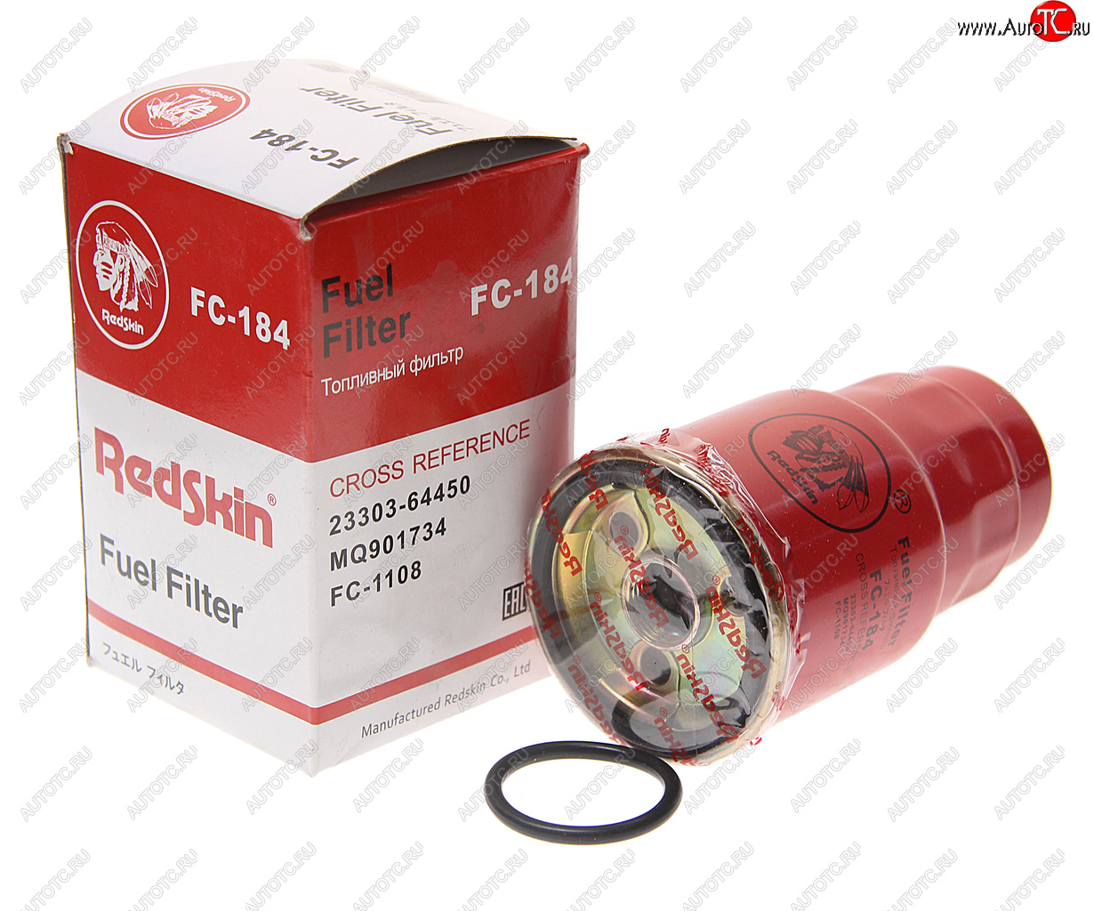 839 р. Фильтр топливный TOYOTA Rav 4 (01-) (2.02.2 D) MAZDA 323 (98-04) (2.0 TD) REDSKIN REDSKIN fc-184  с доставкой в г. Вологда