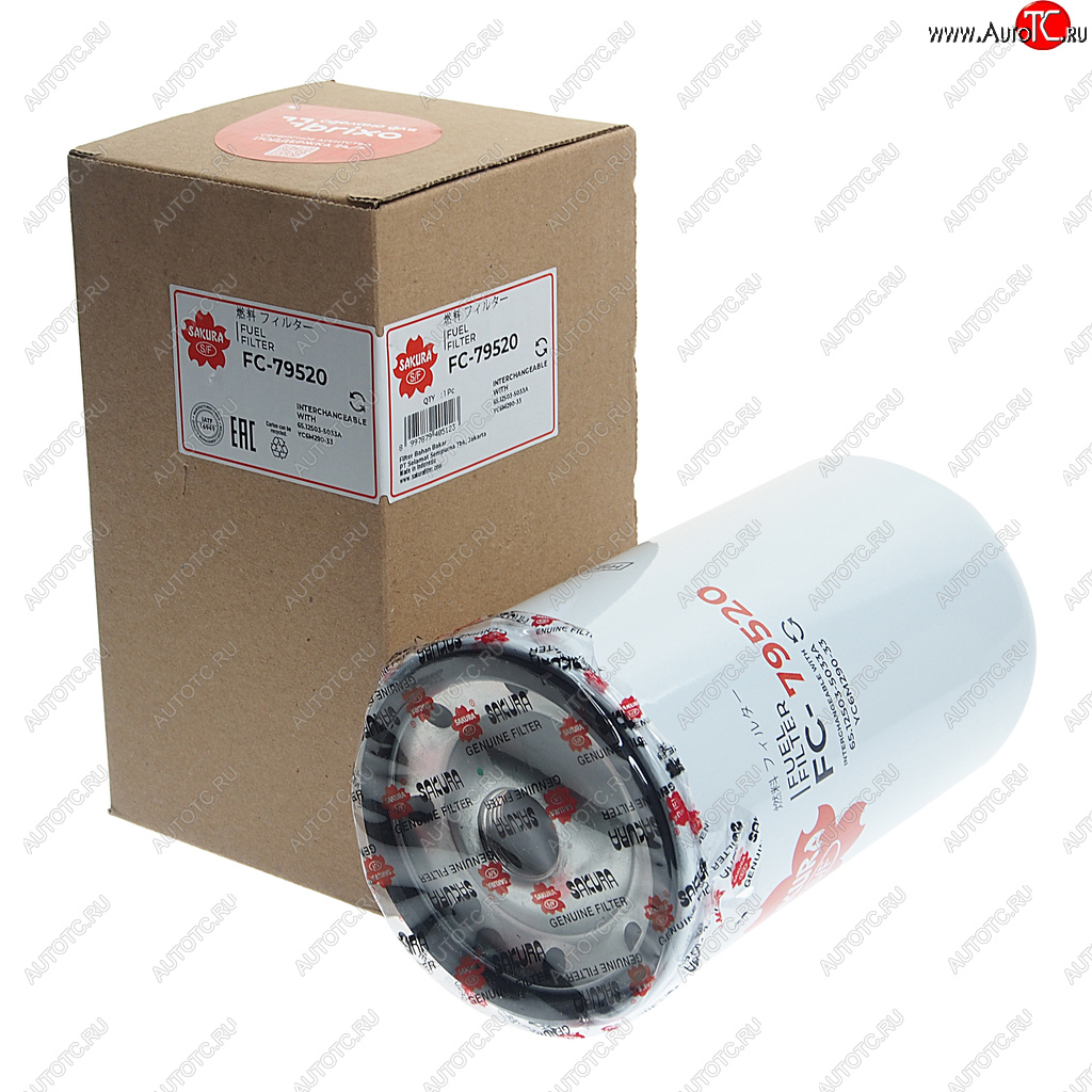 3 399 р. Фильтр топливный DOOSAN SAKURA SAKURA fc79520  с доставкой в г. Вологда