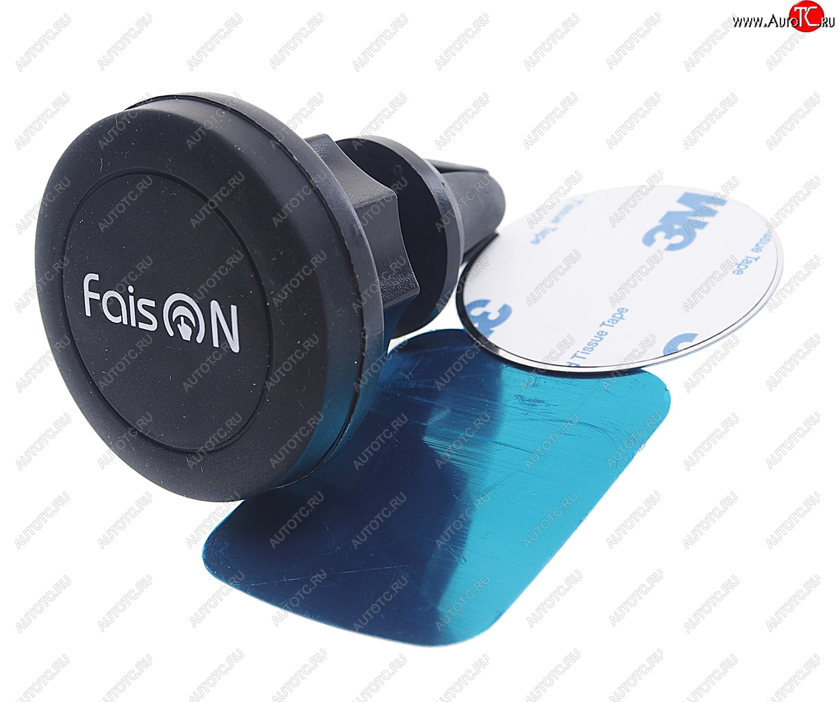 499 р. Держатель телефона на дефлектор магнитный черный FAISON FAISON fh-18b black  с доставкой в г. Вологда