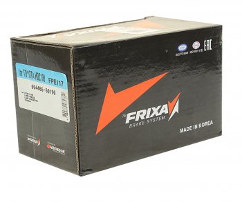 549 р. Колодки тормозные передние (4шт.) HANKOOK FRIXA Toyota Land Cruiser J105 (1998-2007)  с доставкой в г. Вологда. Увеличить фотографию 2
