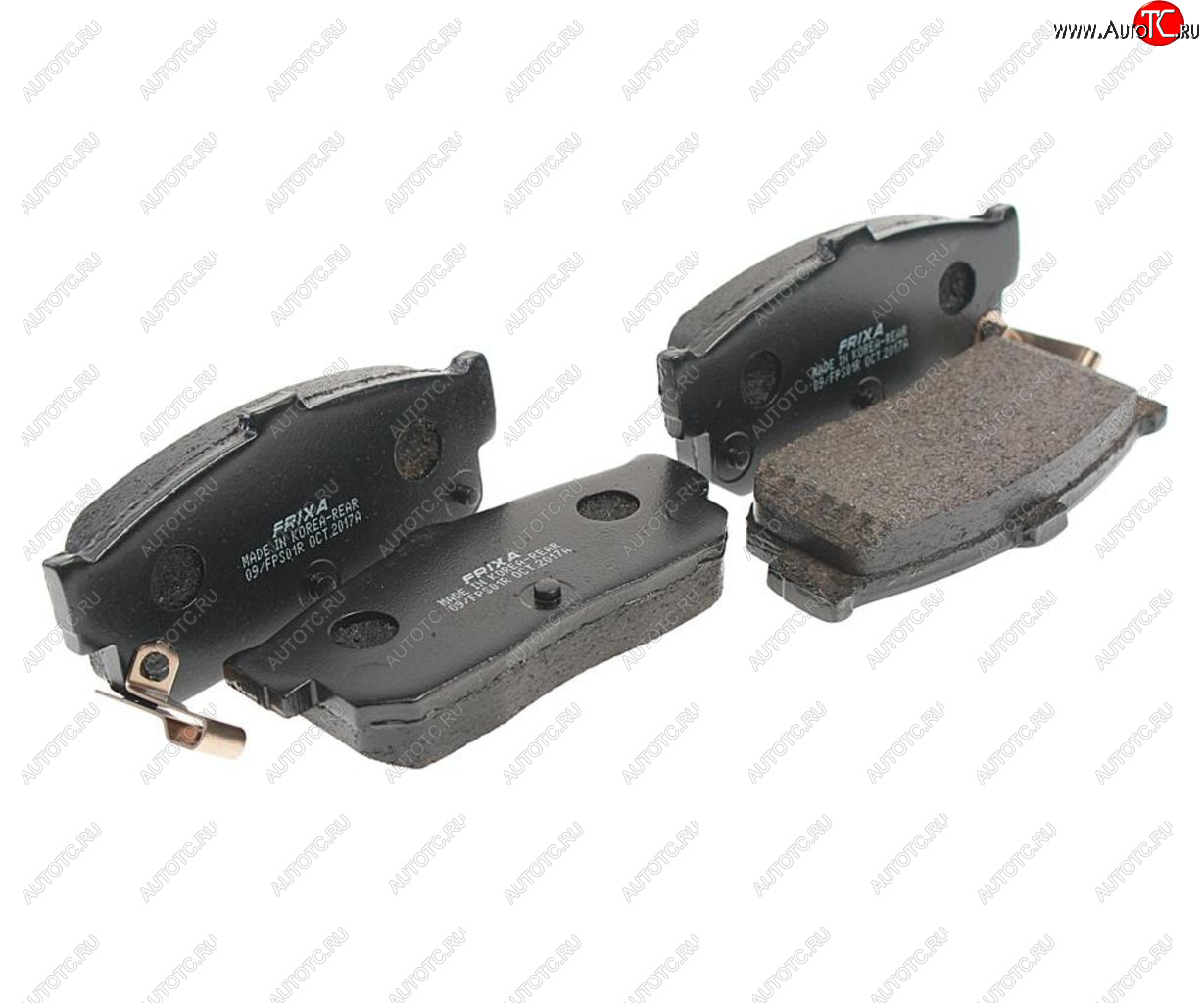 879 р. Колодки тормозные задние (4шт.) HANKOOK FRIX Nissan Almera N16 седан дорестайлинг (2000-2003)  с доставкой в г. Вологда