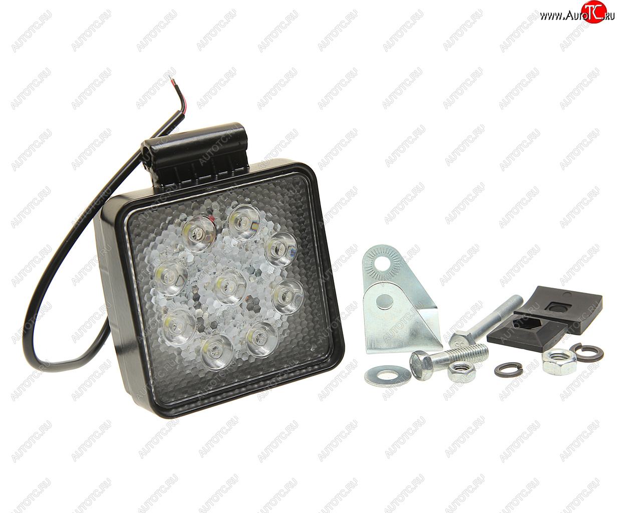 1 489 р. Фара рабочего света МТЗ 3100 lm LED 27w30(93w) квадр.корпус,узкий луч РК РУСЛАН-КОМПЛЕКТ фр-230  с доставкой в г. Вологда