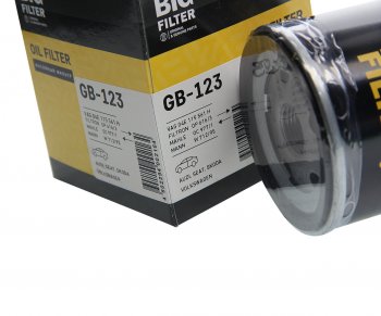 399 р. Фильтр масляный VW Golf (12-),Polo (12-) AUDI A3 (12-) SEAT Leon SKODA Octavia BIG FILTER BIG FILTER gb-123  с доставкой в г. Вологда. Увеличить фотографию 2