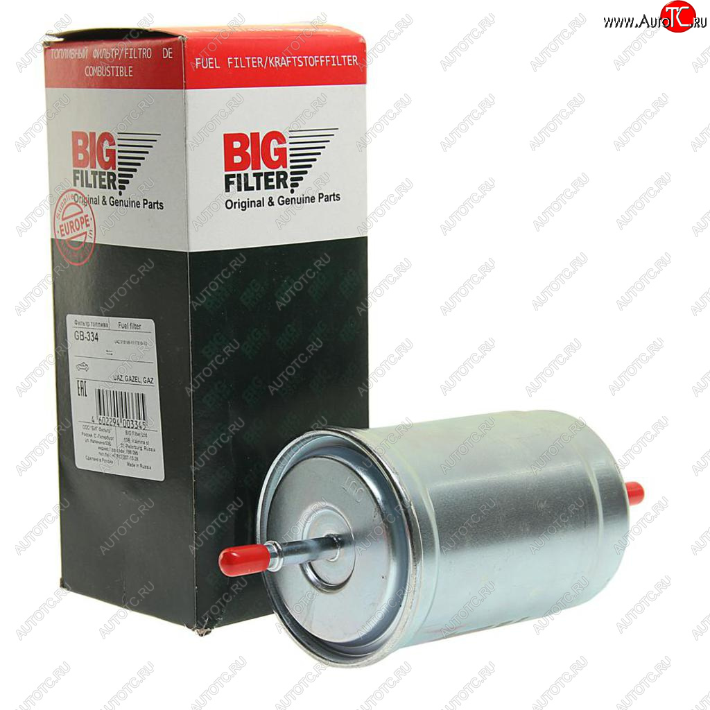 569 р. Фильтр топливный УАЗ-3163,315195 тонкой очистки (хомут)BIG FILTER BIG FILTER gb-3208pl  с доставкой в г. Вологда