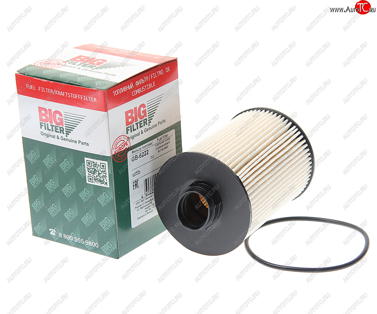 1 069 р. Фильтр топливный ГАЗ-3302 (дв.CUMMINS J284) BIG FILTER BIG FILTER gb-6222  с доставкой в г. Вологда