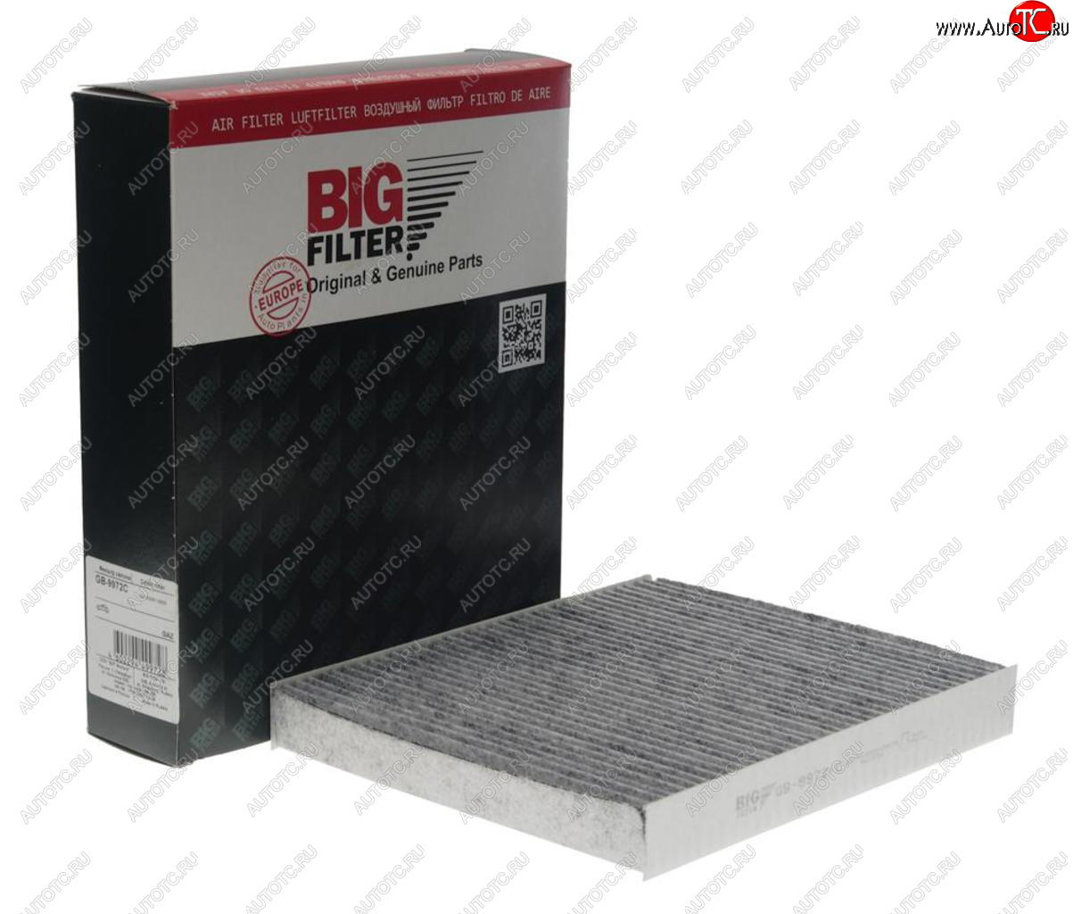 599 р. Фильтр воздушный салона ГАЗель Next,УРАЛ Next угольный BIG FILTER BIG FILTER gb-9972c  с доставкой в г. Вологда