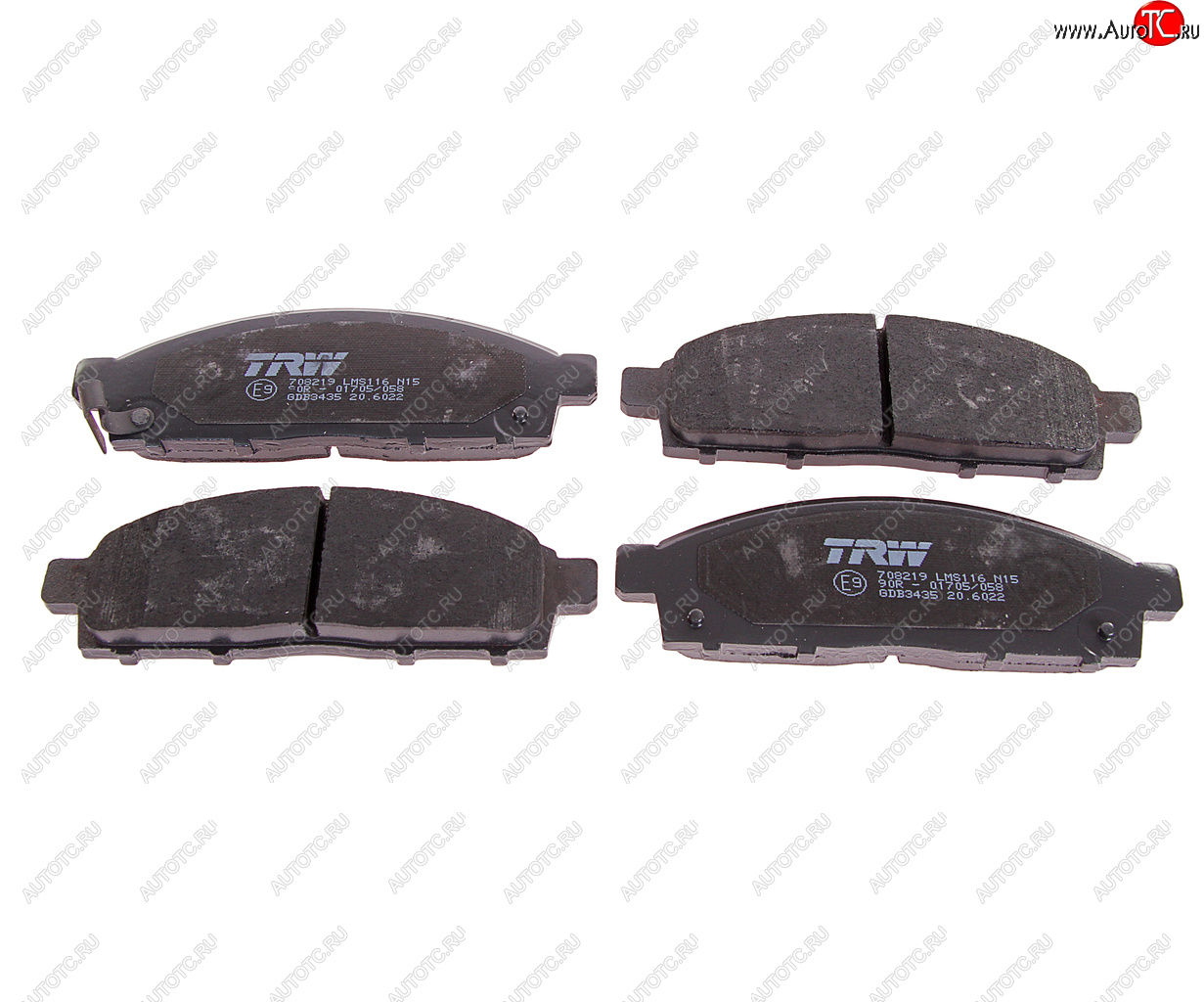 3 999 р. Колодки тормозные передние (4шт.) TRW Mitsubishi Pajero Sport PB дорестайлинг (2008-2013)  с доставкой в г. Вологда