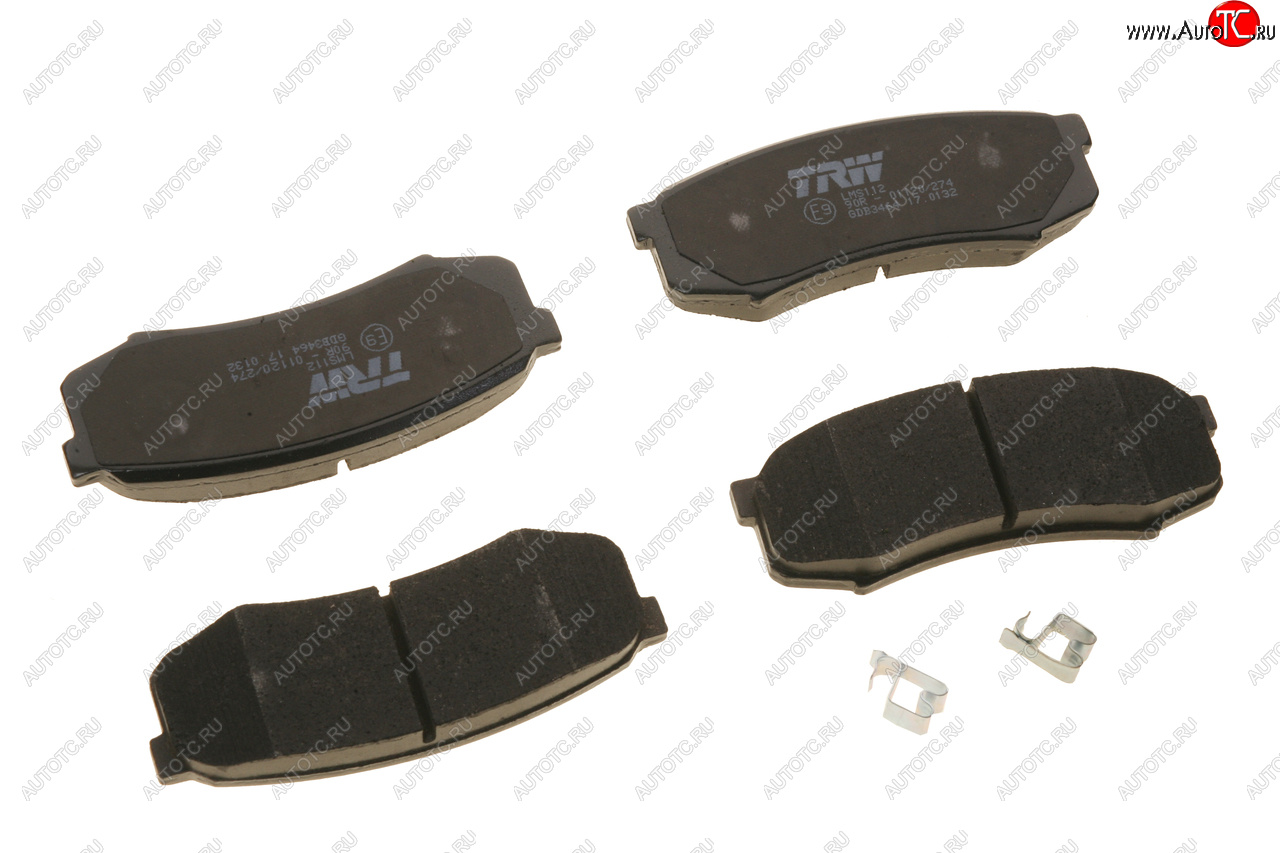 3 699 р. Колодки тормозные задние (4шт.) TRW Toyota Land Cruiser 100 дорестайлинг (1998-2002)  с доставкой в г. Вологда