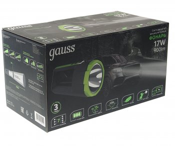 2 599 р. Фонарь-прожектор аккумуляторный GAUSS GAUSS gf702  с доставкой в г. Вологда. Увеличить фотографию 4