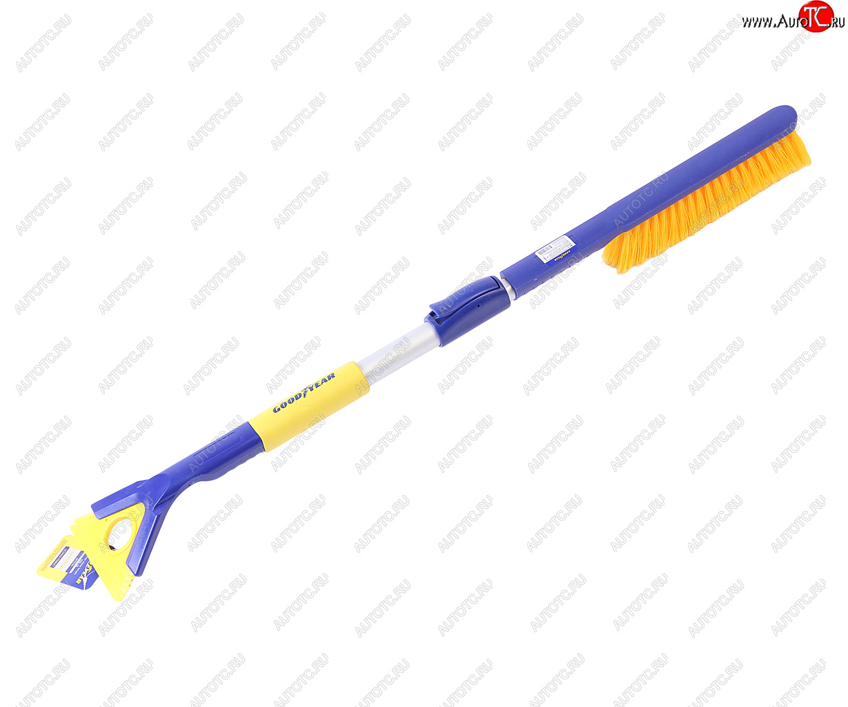 939 р. Щетка со скребком телескопическая 78-100см сине-желтая GOODYEAR GOODYEAR gy000210  с доставкой в г. Вологда