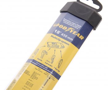 859 р. Щетка стеклоочистителя 450мм бескаркасная Multiclip Frameless GOODYEAR GOODYEAR gy000418  с доставкой в г. Вологда. Увеличить фотографию 4
