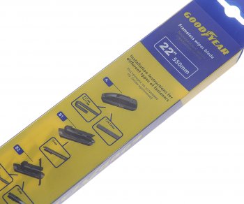 1 039 р. Щетка стеклоочистителя 550мм бескаркасная (8 адаптеров) Premium GOODYEAR GOODYEAR gy000442  с доставкой в г. Вологда. Увеличить фотографию 2