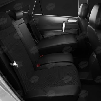 6 299 р. Авточехлы ГАЗель Next (3 высоких) экокожа-жаккард черные комплект AVTOLIDER AVTOLIDER gz30-0104-kk4  с доставкой в г. Вологда. Увеличить фотографию 3