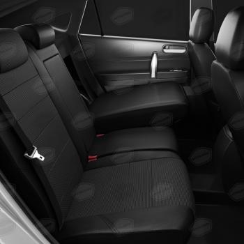 6 299 р. Авточехлы ГАЗель Next (3 высоких) экокожа-жаккард черные комплект AVTOLIDER AVTOLIDER gz30-0104-kk8  с доставкой в г. Вологда. Увеличить фотографию 6
