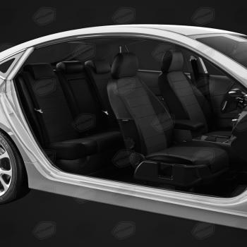 6 299 р. Авточехлы ГАЗель Next (3 высоких) экокожа-жаккард черные комплект AVTOLIDER AVTOLIDER gz30-0104-kk8  с доставкой в г. Вологда. Увеличить фотографию 5