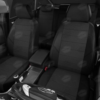 6 299 р. Авточехлы ГАЗель Next (3 высоких) экокожа-жаккард черные комплект AVTOLIDER AVTOLIDER gz30-0104-kk8  с доставкой в г. Вологда. Увеличить фотографию 2