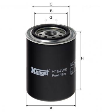 Фильтр топливный THERMOKING HENGST HENGST h194wk