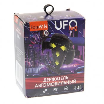 379 р. Держатель телефона универсальный FAISON FAISON h-45 black  с доставкой в г. Вологда. Увеличить фотографию 3